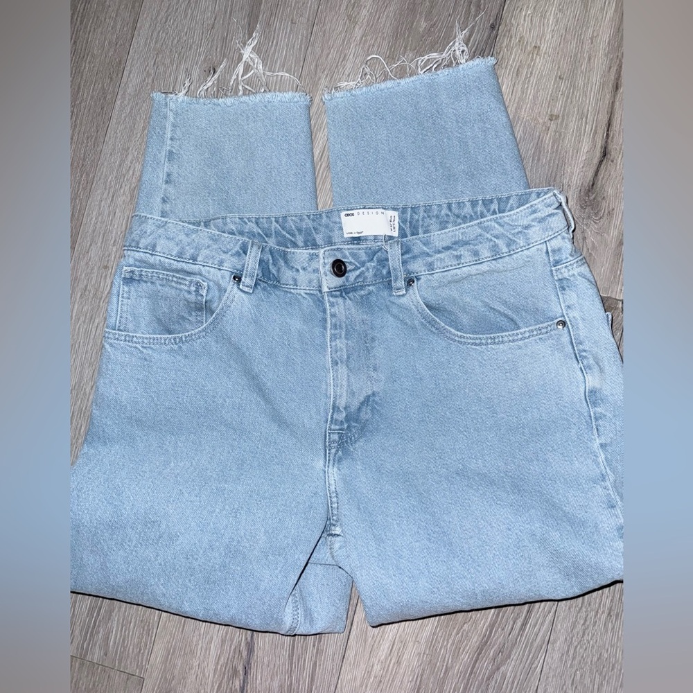 ASOS design distressed Light Blue Denim Jeans